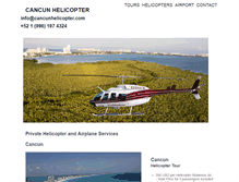 Tablet Screenshot of cancunhelicopter.com